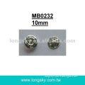 (#MB0232/10mm) sew on metal snap press button